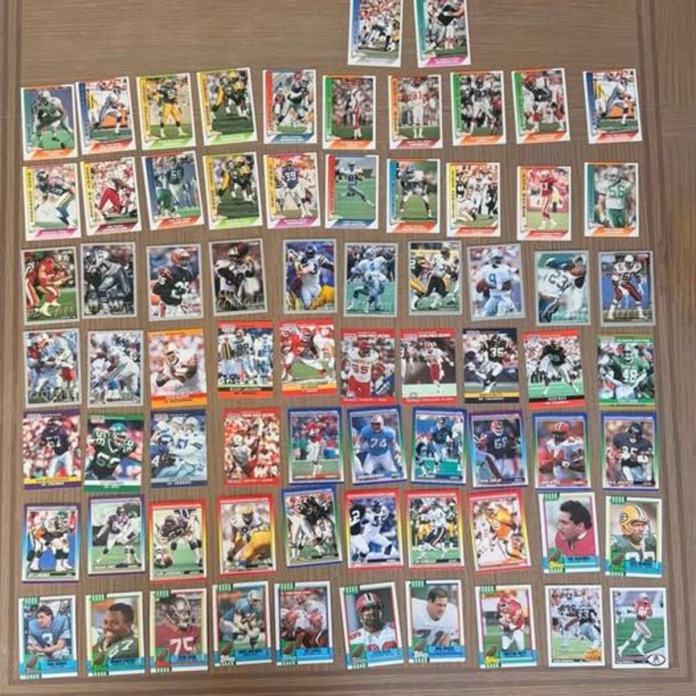 Vintage NFL Football Card Lot 72 Cards Score, Pro Set, Fleer, Topps (1989–1993)